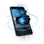 Wettzentrum Daumen mit Handy