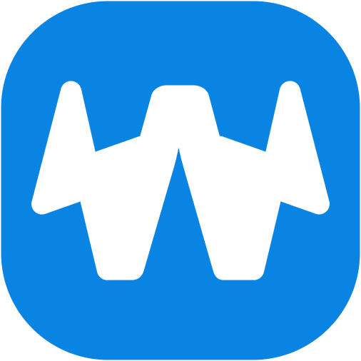 Blau weißes Wettzentrum Icon