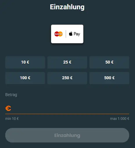 Einzahlungsmethode Apple Pay bei ivibet Wettanbieter