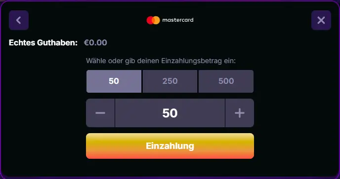 Einzahlungsmethode Apple Pay mit Mastercard beim Wettanbieter NovaJackpot