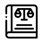 Icon von einem Gesetzbuch