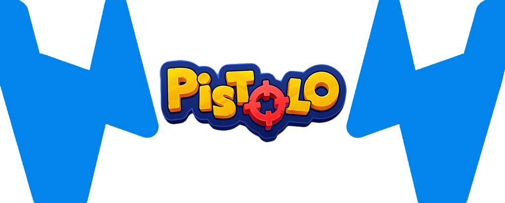 Die breite Version des Logos von Pistolo im Wettzentrum Stil