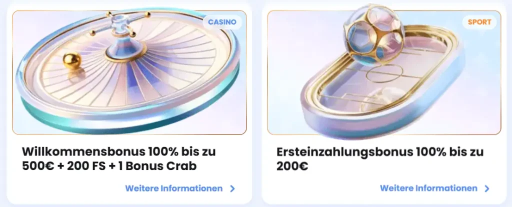 Willkommensboni Slots und Sport CasinoLab