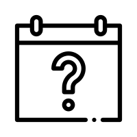 Faq eines Kalenders mit einem Fragezeichen