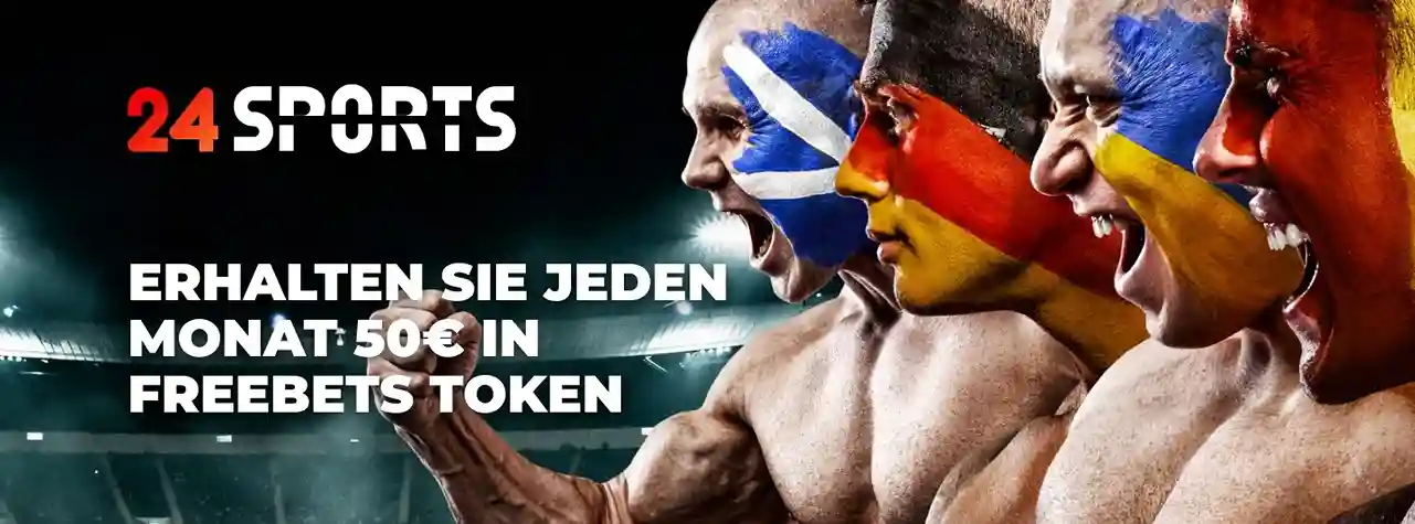 Das Treueprogramm der monatlichen Freebettokens beim Wettanbieter 24Slots