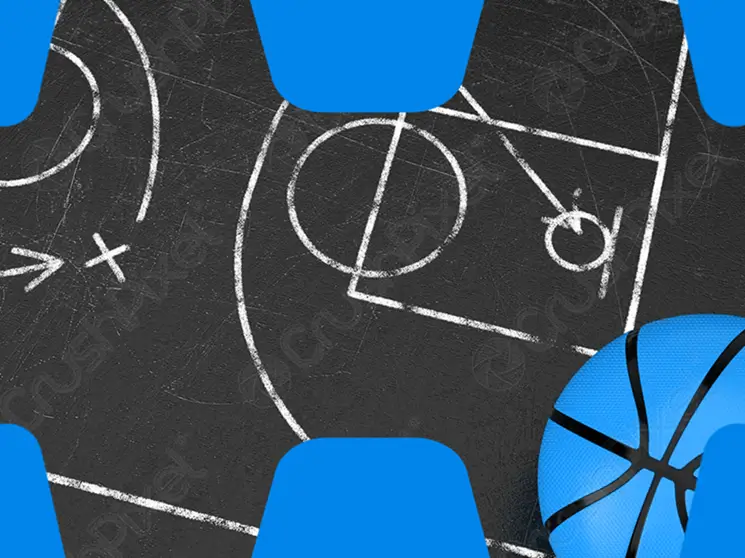 Skizzierung einer Spielstrategie im Basketball