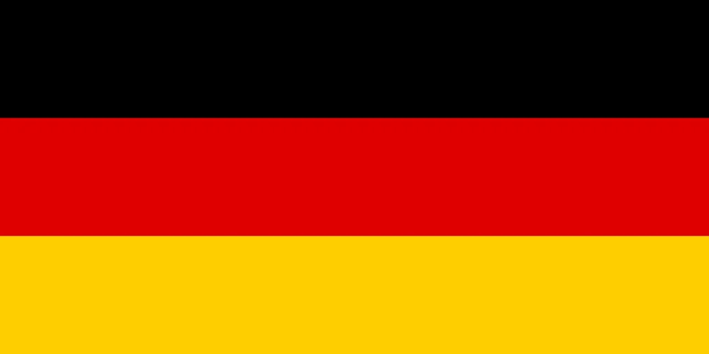 Die Flagge von Deutschland