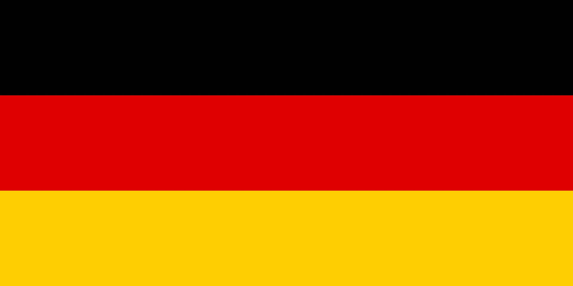 Die Flagge des Landes Deutschlandes