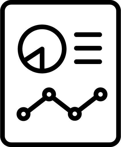 Ein Blatt mit verschiedenen Diagrammen