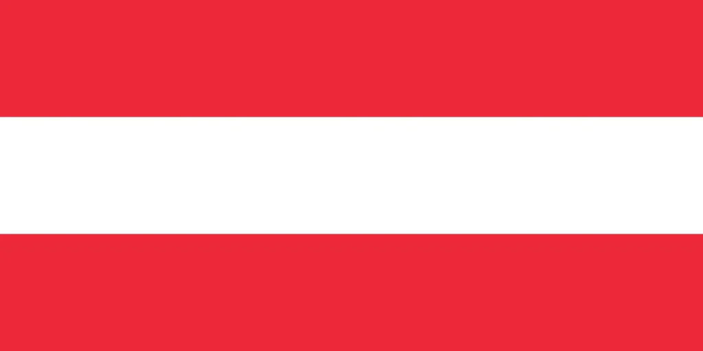 Die Flagge des Landes Österreich
