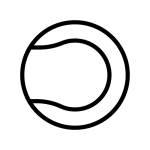 Icon eines Tennisballs