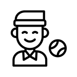 Icon eines Tennisspielers