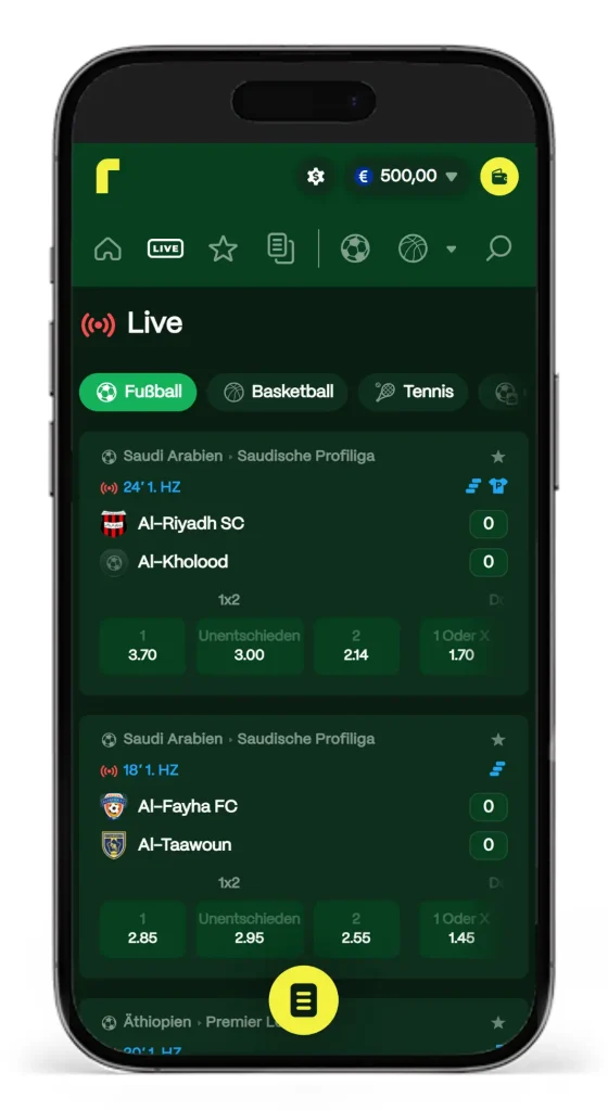 Livewetten bei RioPlay