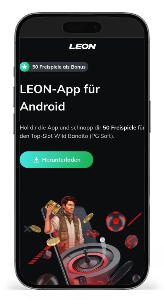 Sportwetten App fuer Android mit Bonus vom Wettanbieter Leonbet