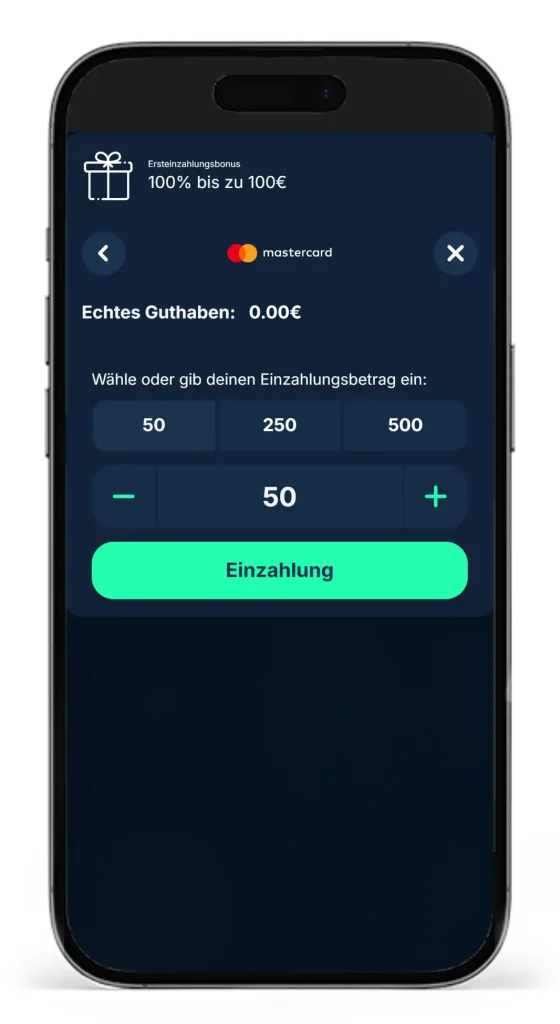 Mastercard Zahlung beim Wettanbieter mit Kreditkarte PlayZilla