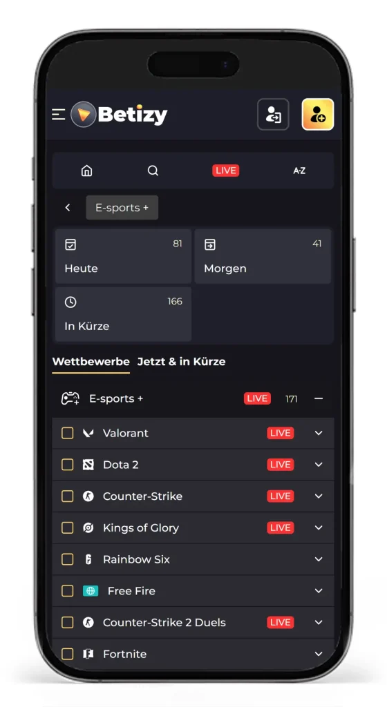 Einblick in eSports Wetten bei Betizy