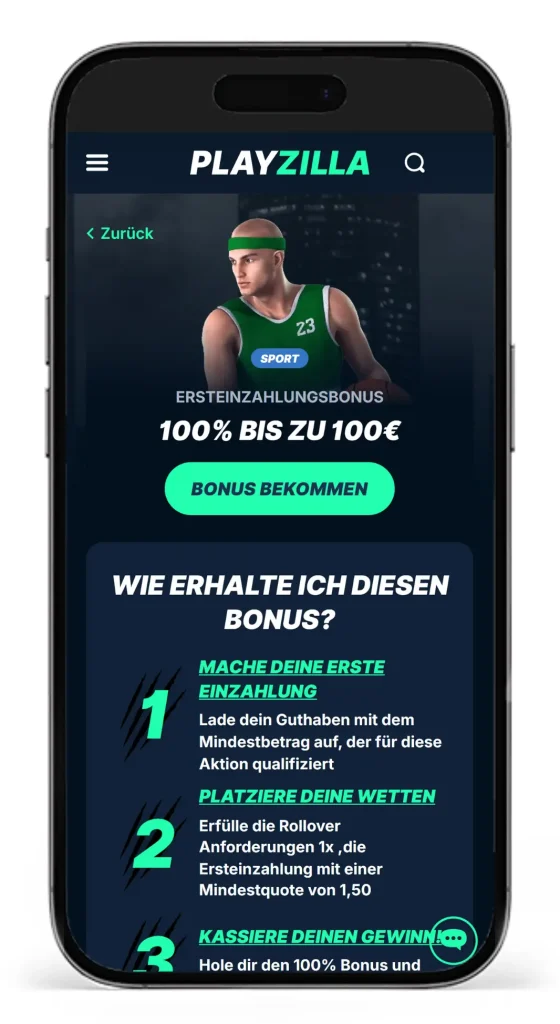 Der Ersteinzahlungsabonus beim Curacao Wettanbieter PlayZilla