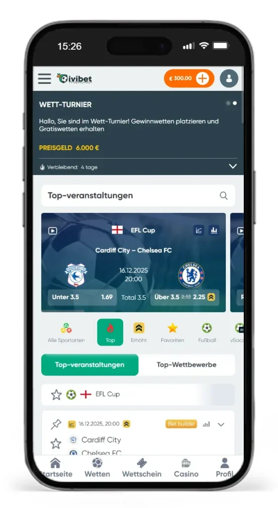 Beste Sportwetten auf die Top-Veranstaltungen beim Wettanbieter Ivibet