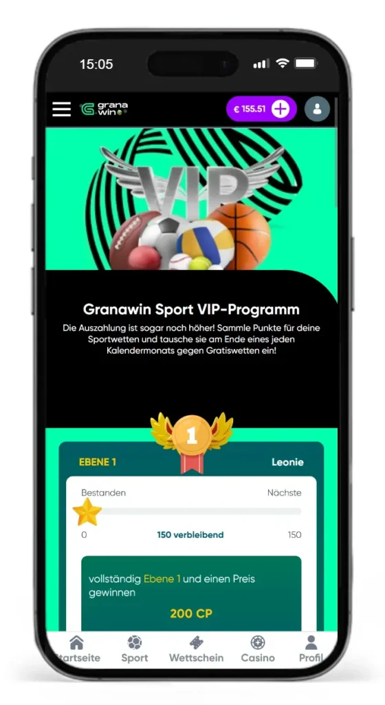 VIP-Programm bei GranaWin