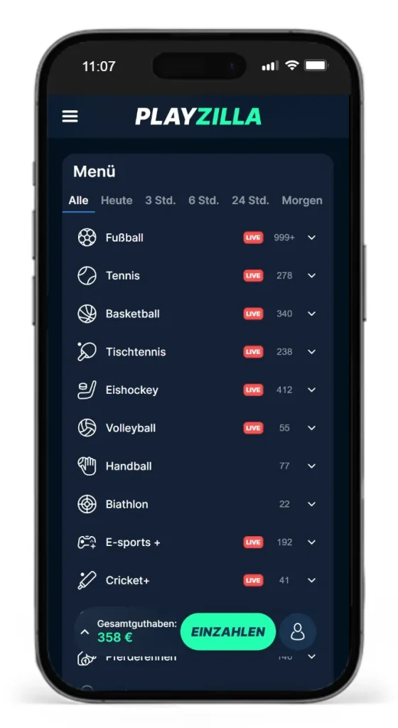 Sportarten fuer Aussenseiter Wetten bei PlayZilla
