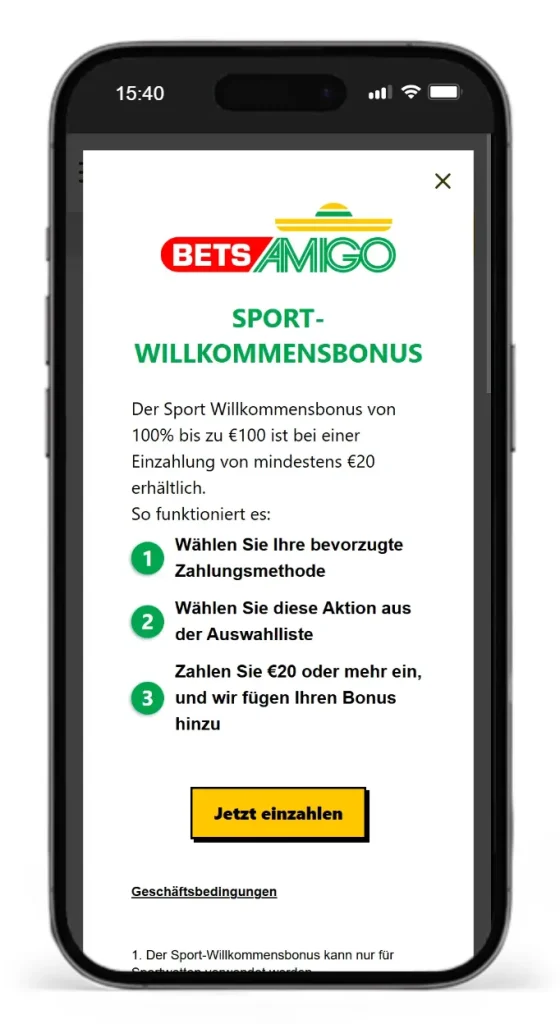 Wettanbieter BetsAmigo fuer Sportwetten mit mehreren Accounts