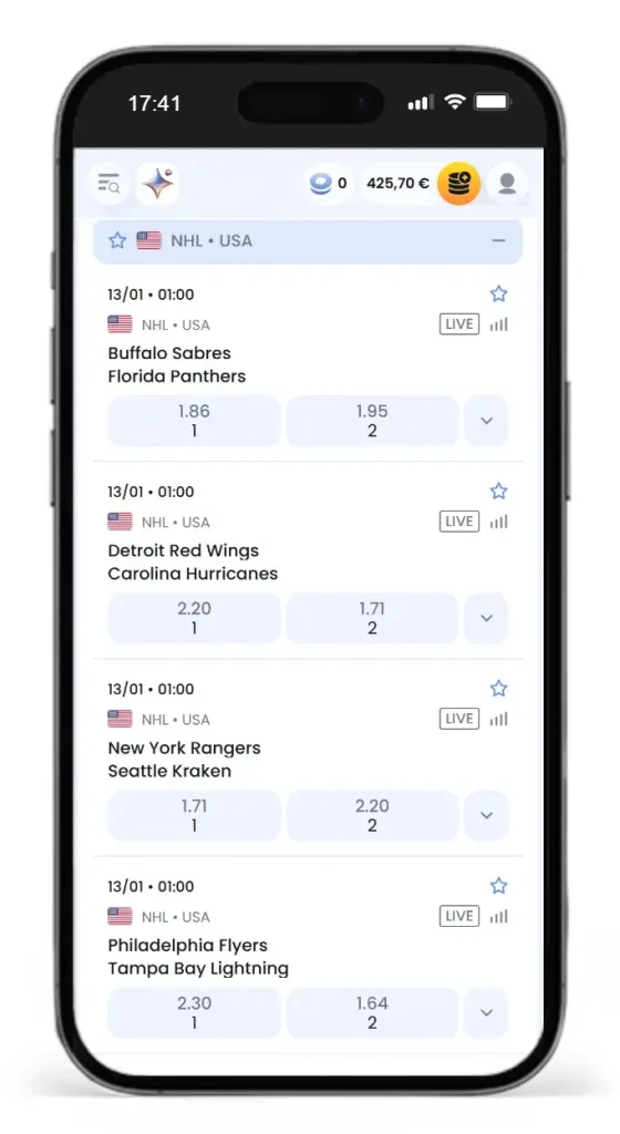 NHL Eishockey Wettquoten von CasinoLab