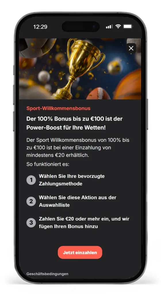 Wettson Willkommensbonus fuer Sportwetten