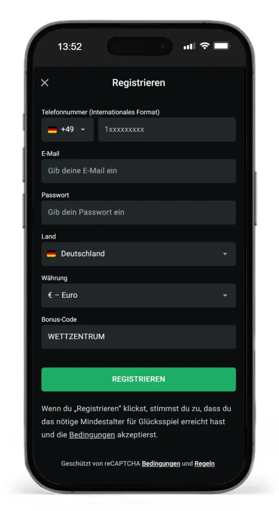Sportwetten ohne OASIS bei Leonbet mit exklusivem Wettzentrum Bonus Code