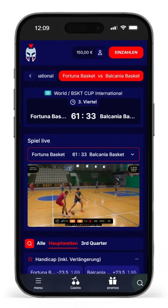 Live Wetten mit Livestreams bei Gladiatorsbet