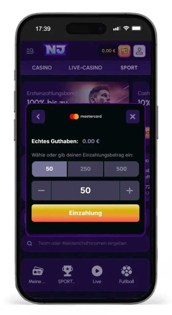 Apple Pay Sportwetten bei NovaJackpot