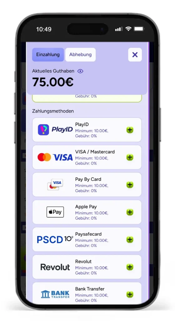 Einzahlungsmethoden beim Sportwetten Anbieter Spinbara