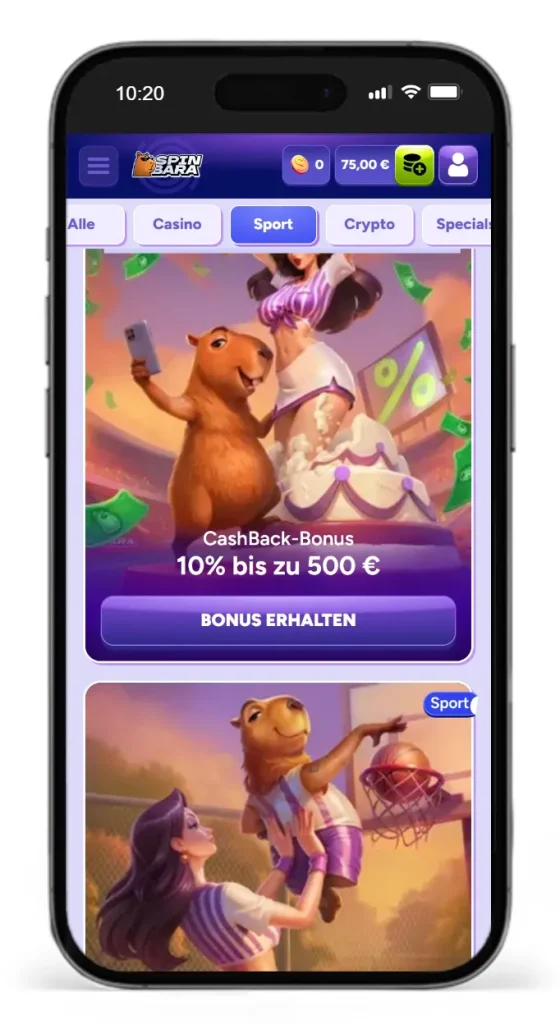 Einblick ins Spinbara Treueprogramm