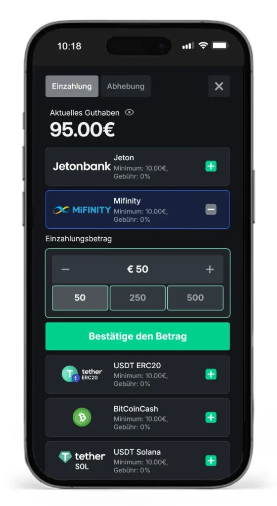 Wettanbieter fuer MiFinity Sportwetten ExciteWin