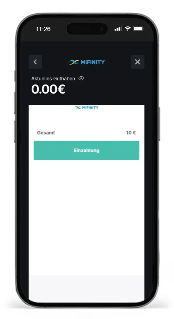 Einzahlung fuer Sportwetten mit MiFinity bei ExciteWin