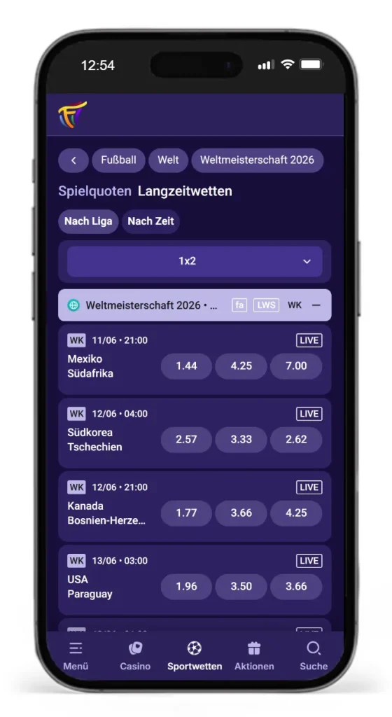 WM 2026 Wettquoten von Fiestaslots