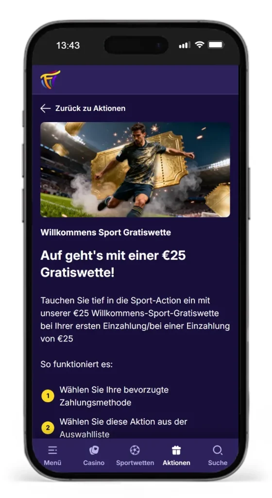 Gratiswette fuer Neukunden vom neuen Wettanbieter Fiestaslots