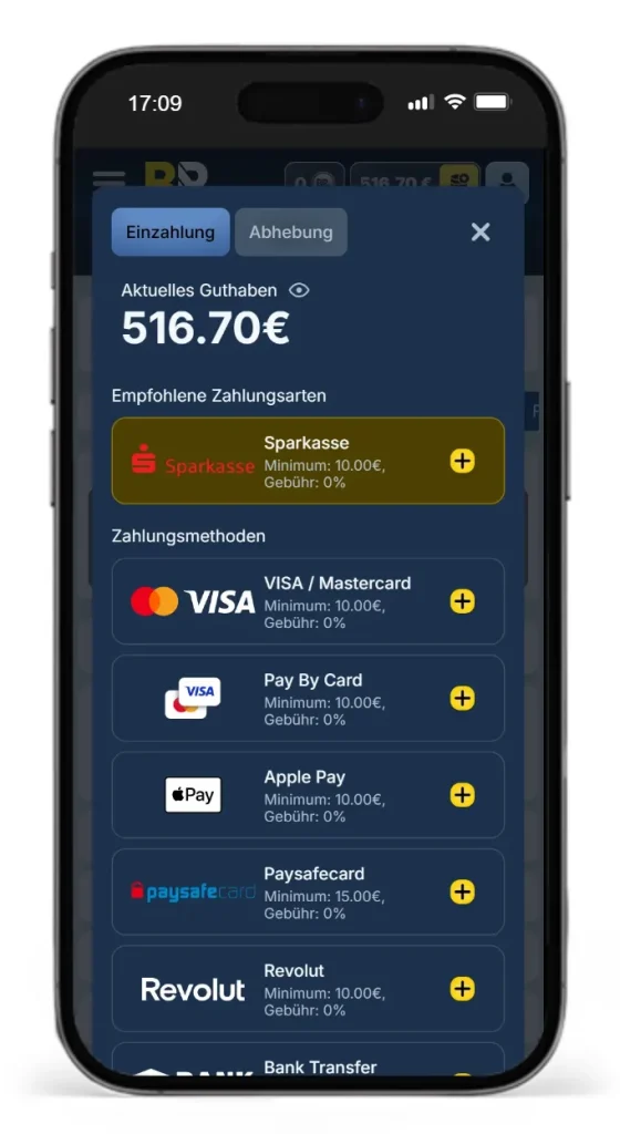 Einzahlungsmethoden fuer Online Sportwetten bei BetRepublic