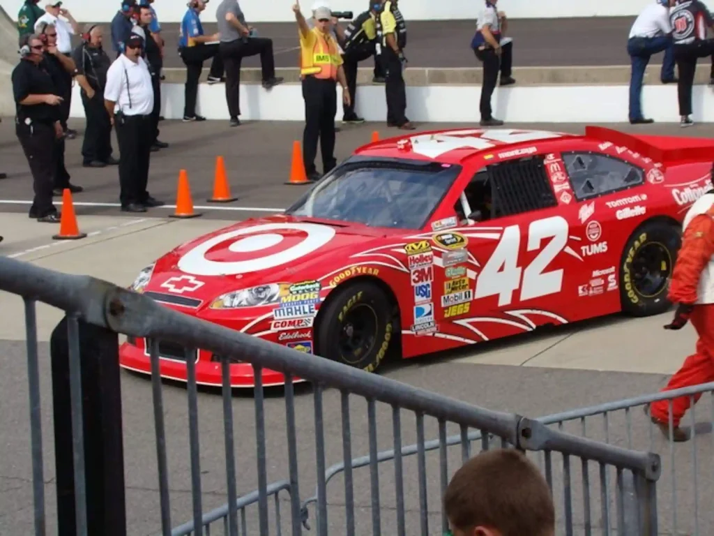 Roter NASCAR-Wagen