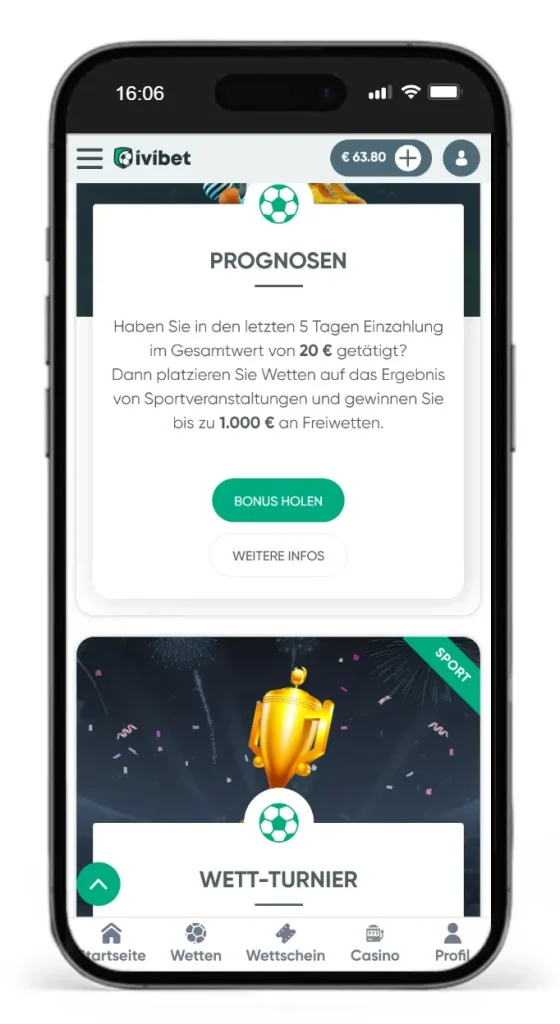 Bonusaktionen von Ivibet fuer Curacao Sportwetten