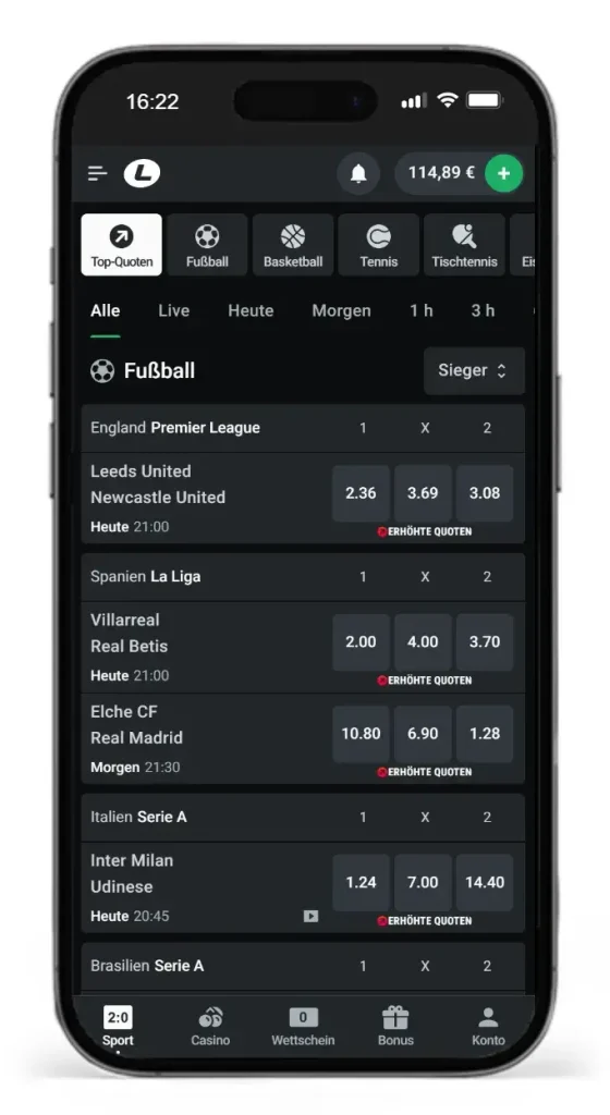 Testsieger mt Top-Quoten fuer Curacao Sportwetten