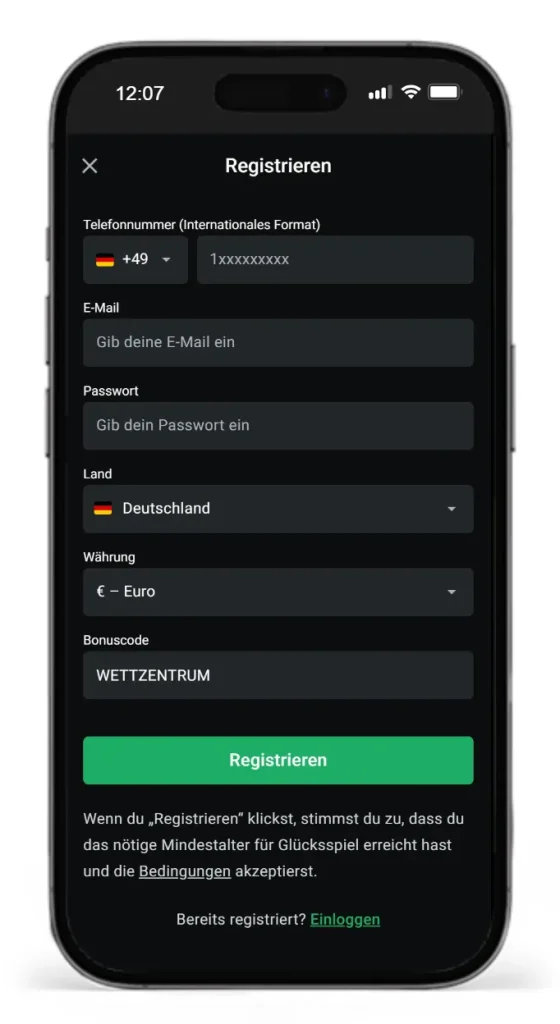 Bonus Code fuer Sportwetten Bonus fuer Neukunden von Leonbet